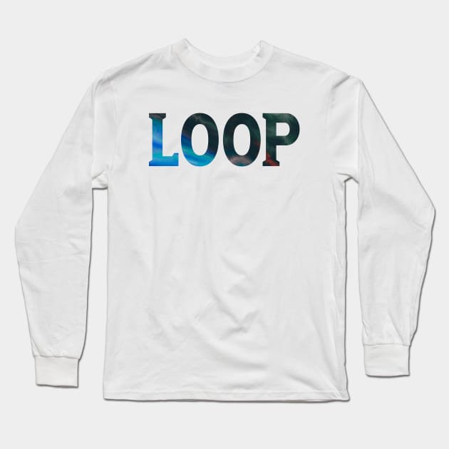 Loop - Psychedelic Style Long Sleeve T-Shirt by GoatKlan